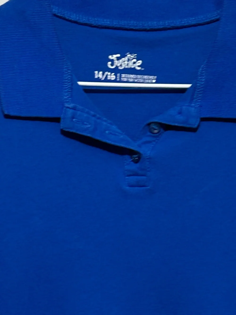 Justice. Girls Royal Blue Polo Shirt Set - 2 Pack